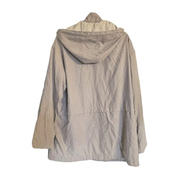 Vintage Bromly Hooded Sport Jacket Size XL Beige - Picture 3 of 9